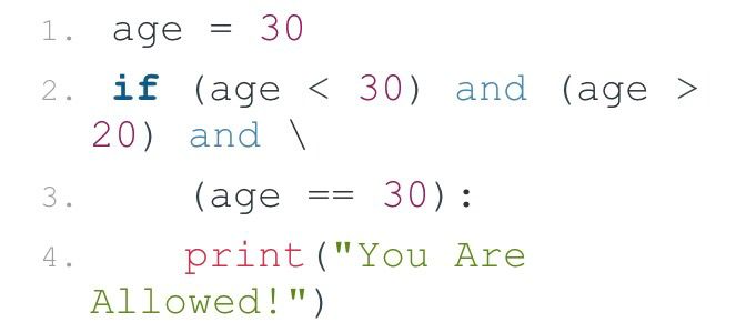 Python Line Continuation Example